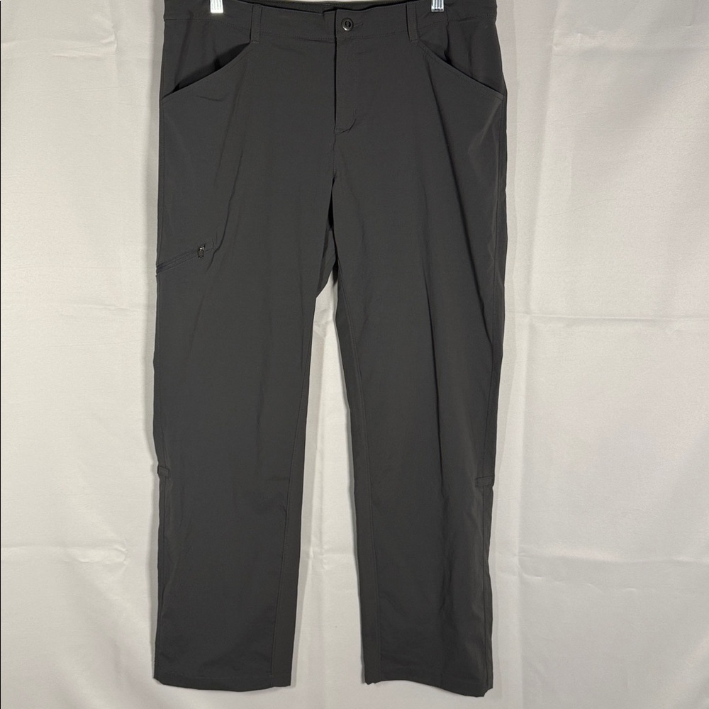 Patagonia stretch Charcoal athletic drawstring Pants size 16 charcoal gray - Picture 2 of 8